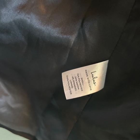 Lulus Captain’s Blog Black Double-Breasted Coat Size Small Neutral Jacket - Picture 7 of 12